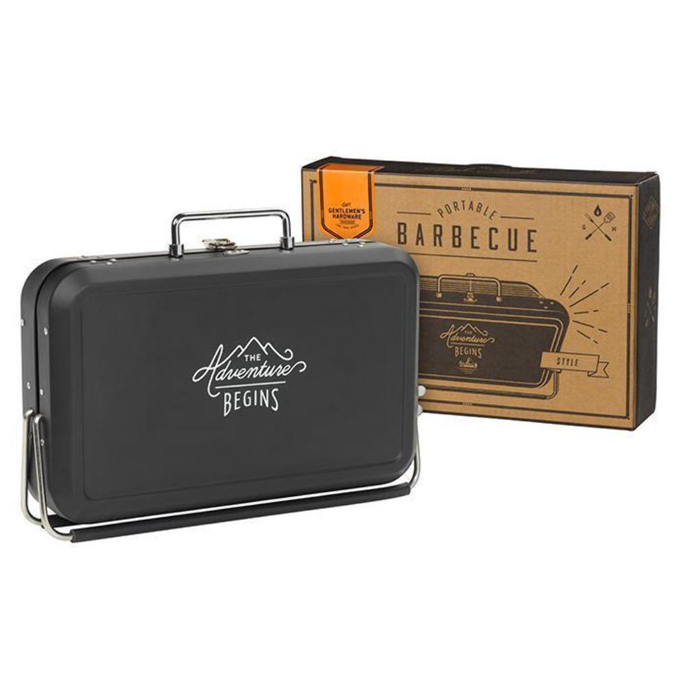 The Gentleman's Stainless Steel & Chrome Suitcase Barbecue - Deluxe Home Delight