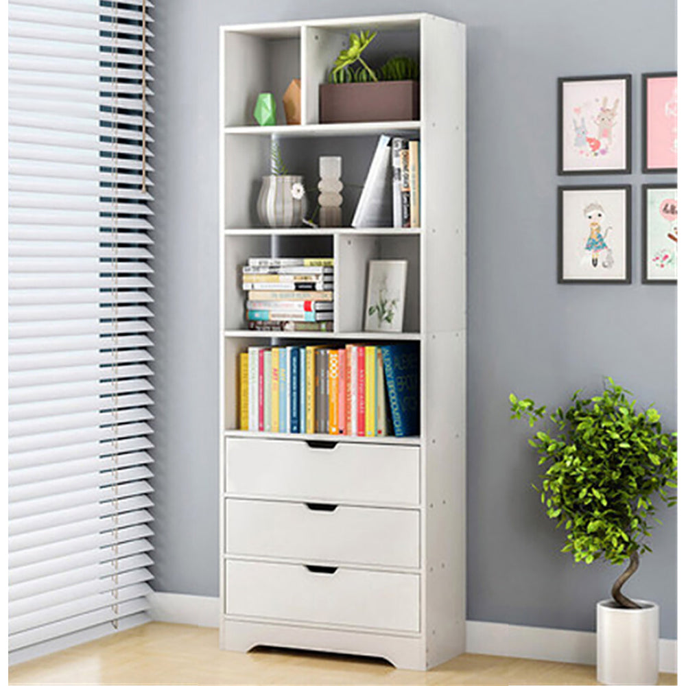 Imperia 1.8m Tall Shelf Cupboard/Bookshelf w/Drawers