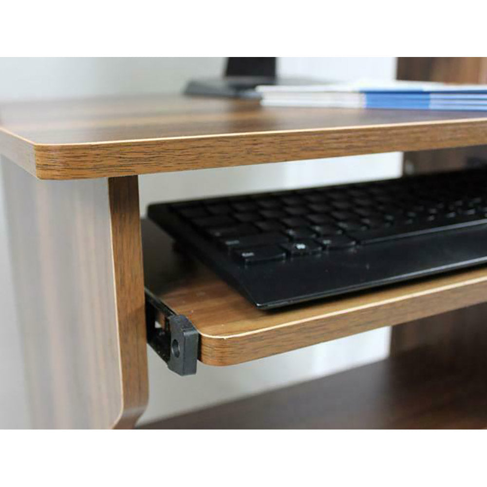 Cachet Multi-Function Computer Desk/Workstation with Shelves & Cabinet