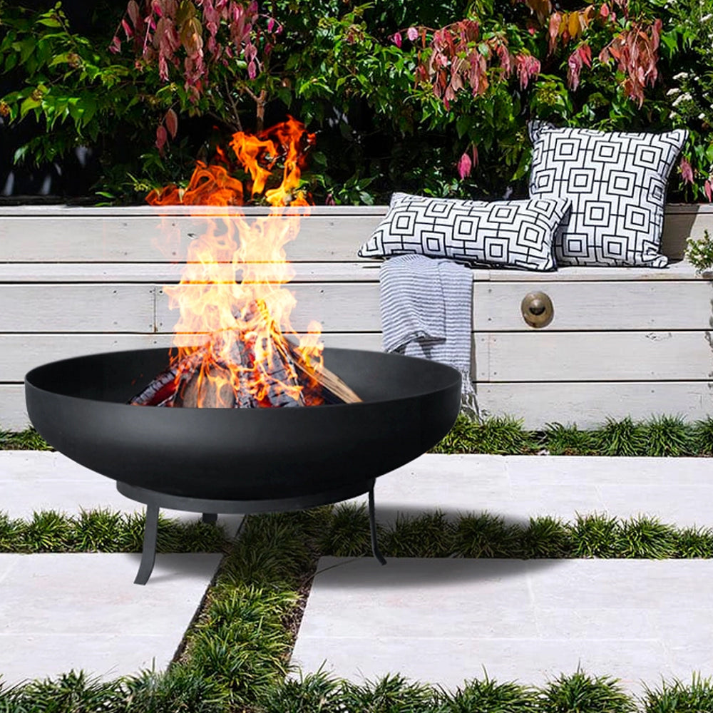 Tarapaca Black Firepit - 80cm diameter, 3.25mm Steel