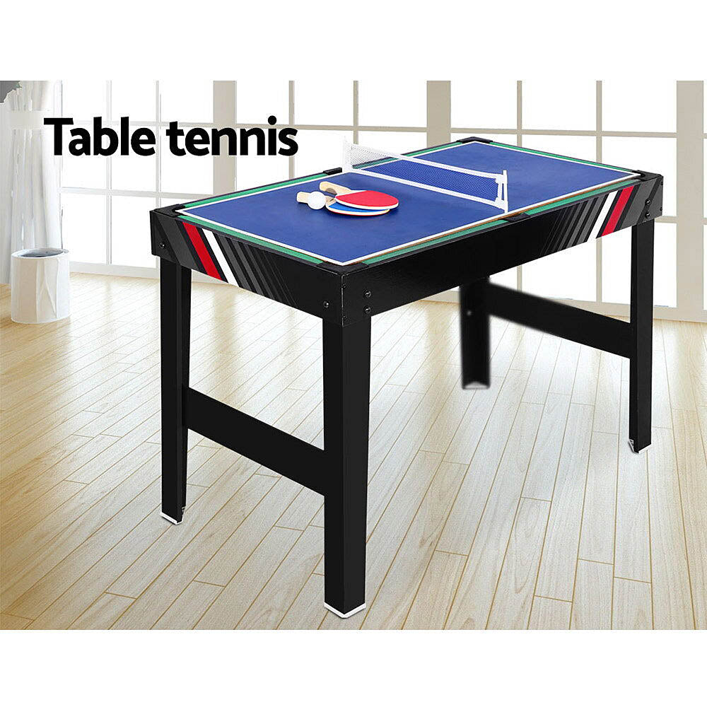 Whazza! 4-In-1 : Pool, Soccer/Foosball, Hockey and Ping Pong Games Table - 2 Sizes