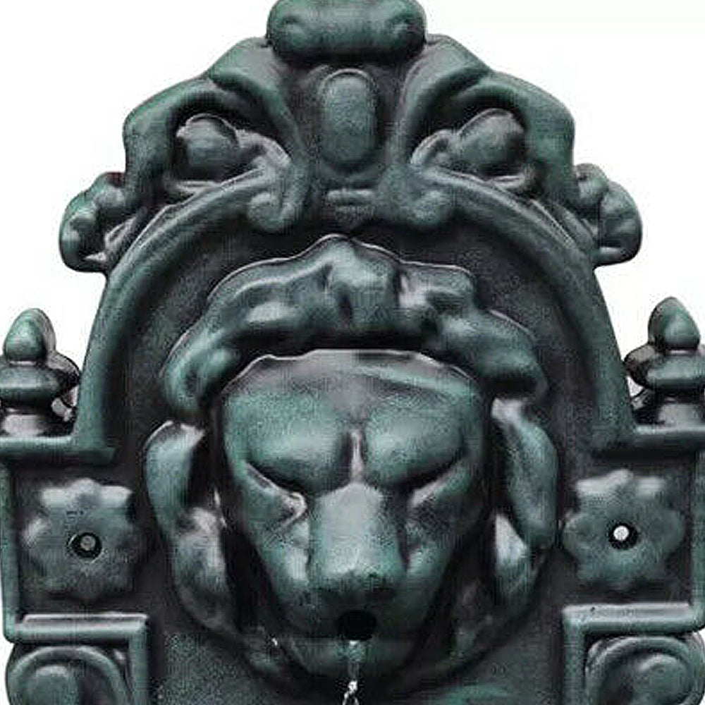 Lion Head Wall Fountain w/ Pump & for Indoor or Outdoor - Deluxe Home Delight