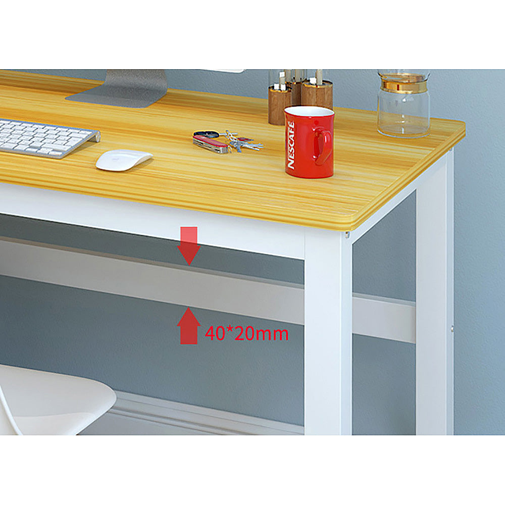 Home Office Large Computer Desk -Wood & Metal 3 Colours - Deluxe Home Delight