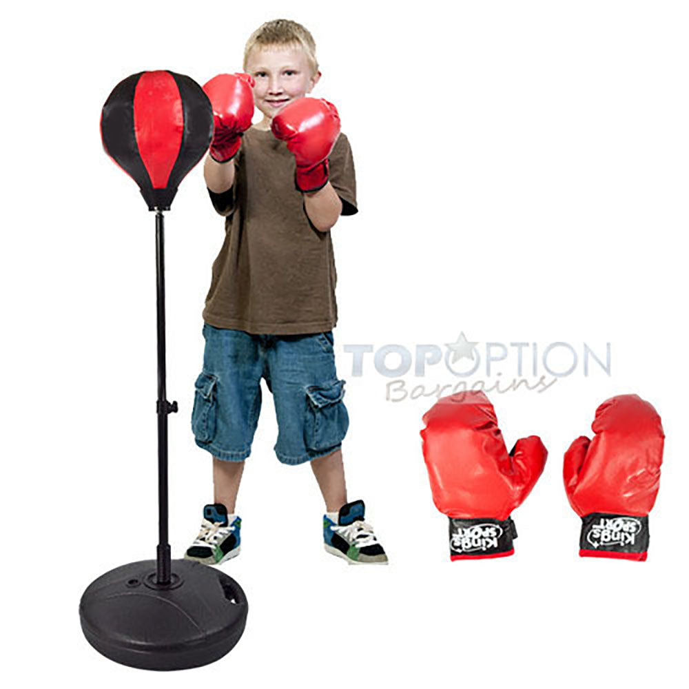 Kids Speed Ball Stand - Boxing Bag & Glove Set