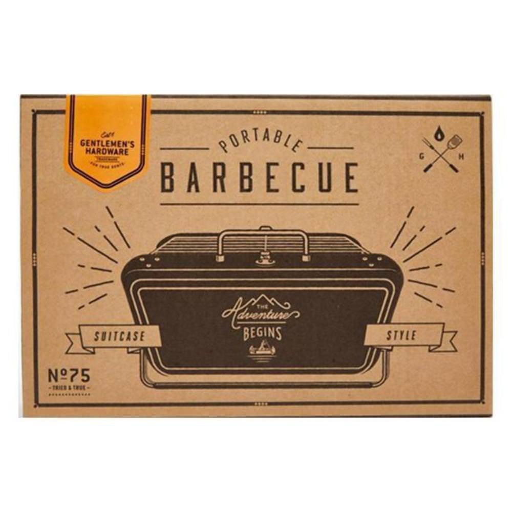 The Gentleman's Stainless Steel & Chrome Suitcase Barbecue - Deluxe Home Delight