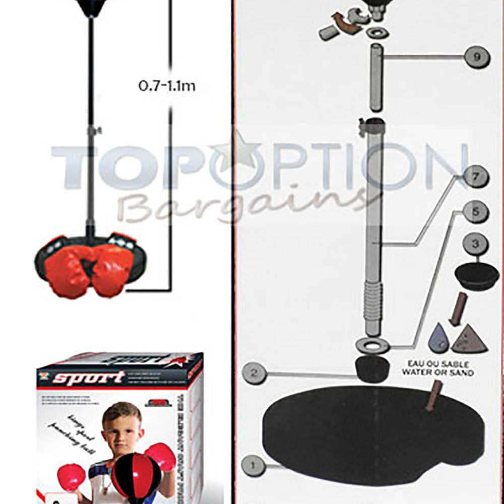 Kids Speed Ball Stand - Boxing Bag & Glove Set