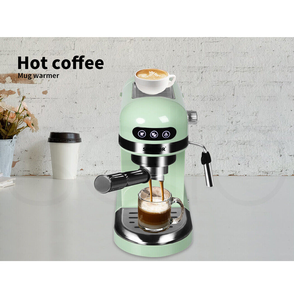 Personal Espresso Cafe Barista Machine for Espresso Latte Cappuccino Milk Frother