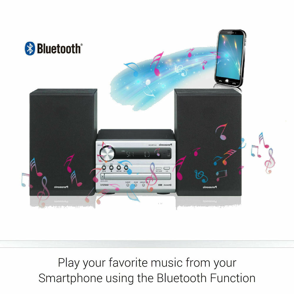 Hi Fi Stereo Music System - Bluetooth, CD, MP3, USB, Radio FM AM & Sound Speakers