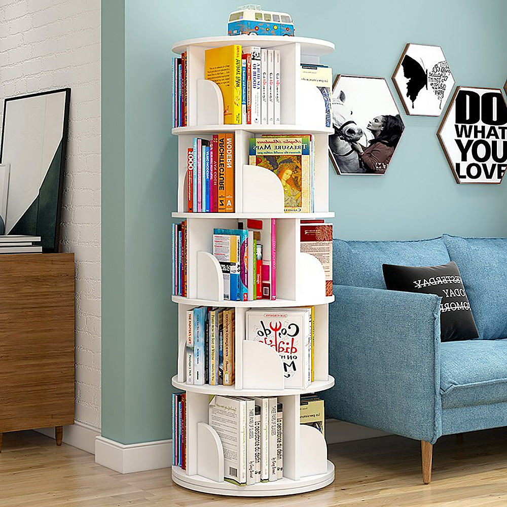 Avanta 360-degree Rotating 3, 4 & 5 Tier Display Shelf/Bookcases