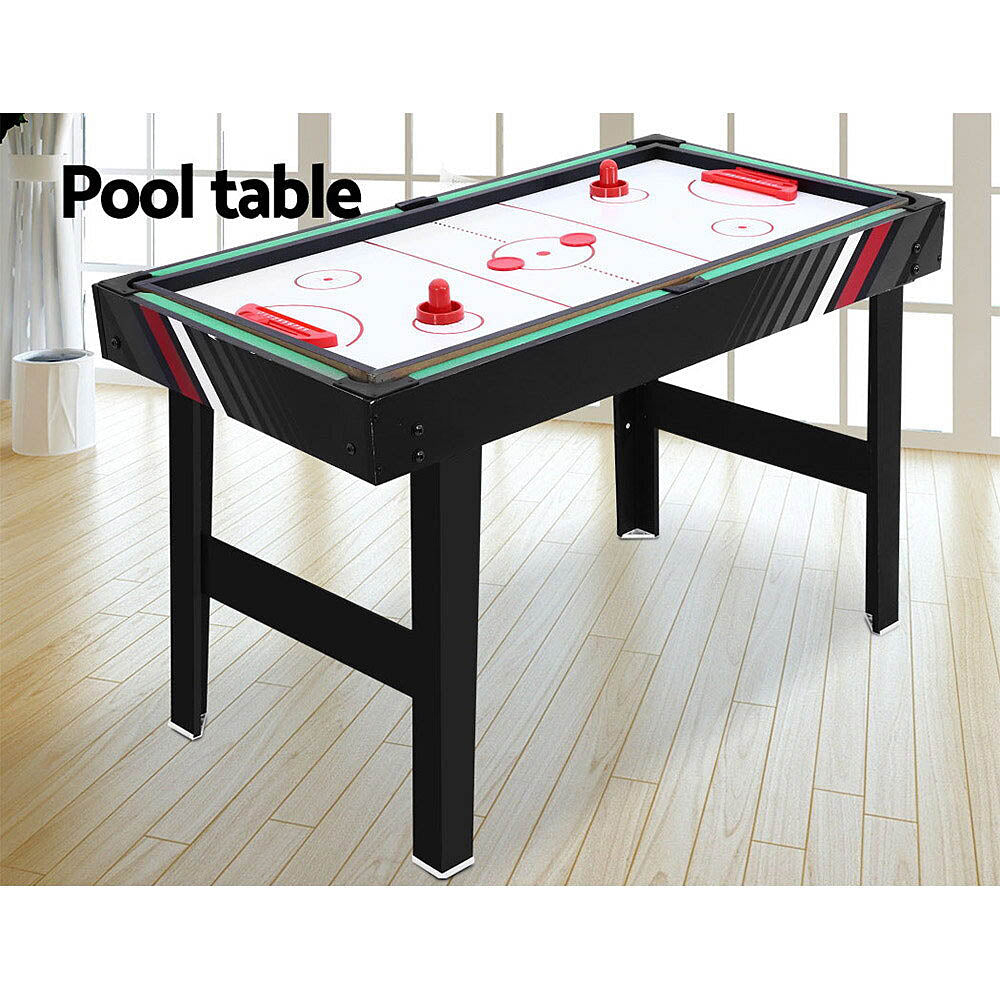 Whazza! 4-In-1 : Pool, Soccer/Foosball, Hockey and Ping Pong Games Table - 2 Sizes