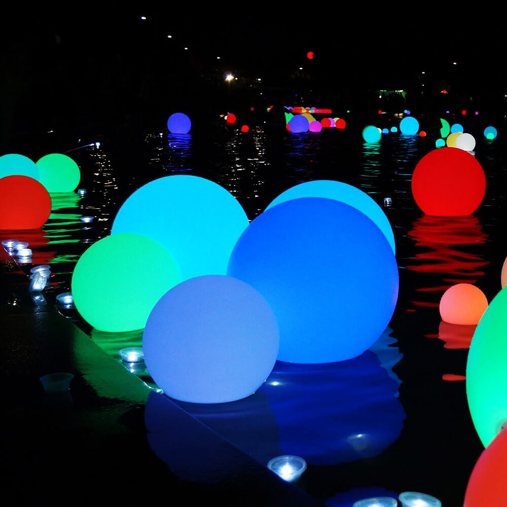 Outdoor FLOATING light balls - Sizes from 20-60cms - Deluxe Home Delight