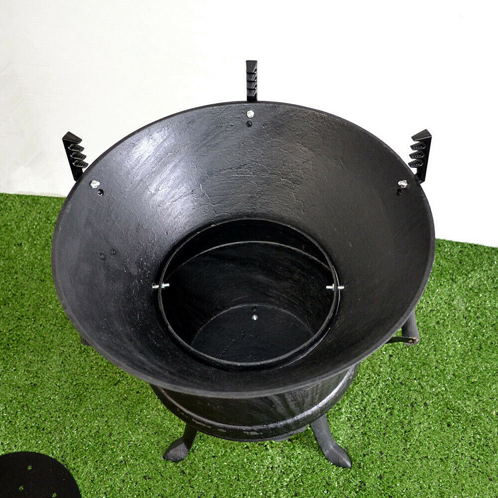 Sunset Cast Iron Camping Fire Pit & Cooking Stove