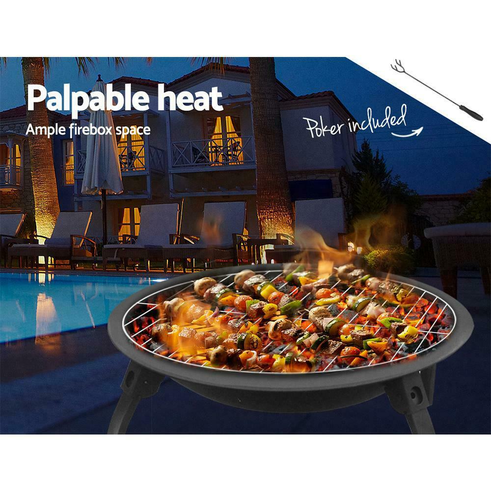 Portable Foldable Outdoor Fire Pit Fireplace : 22” and 30”