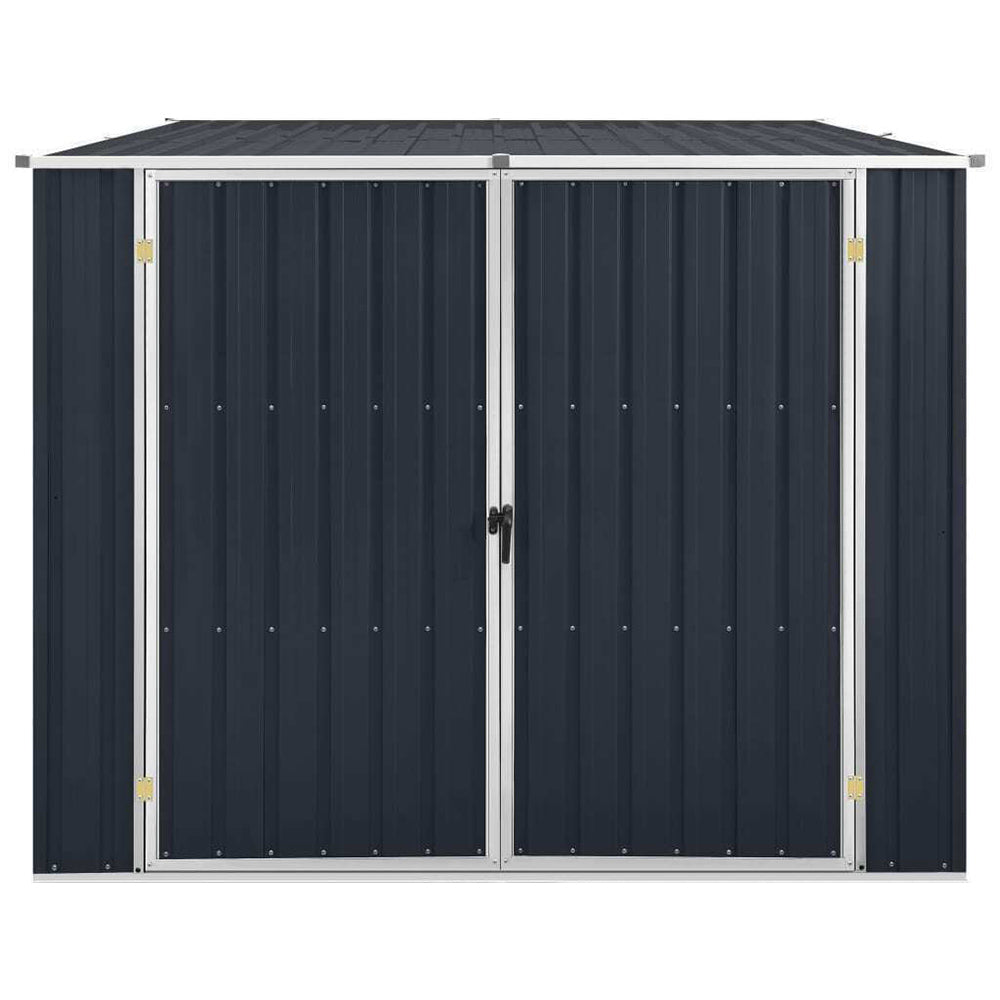 Square Galvanised Steel Garden Shed - 195x198x159 cm