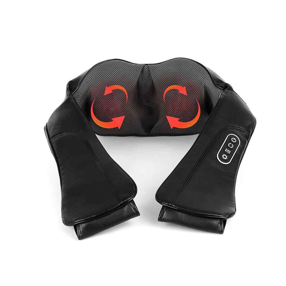 Premium Heated Shiatsu Neck & Shoulder Massager - 16 Massage Points