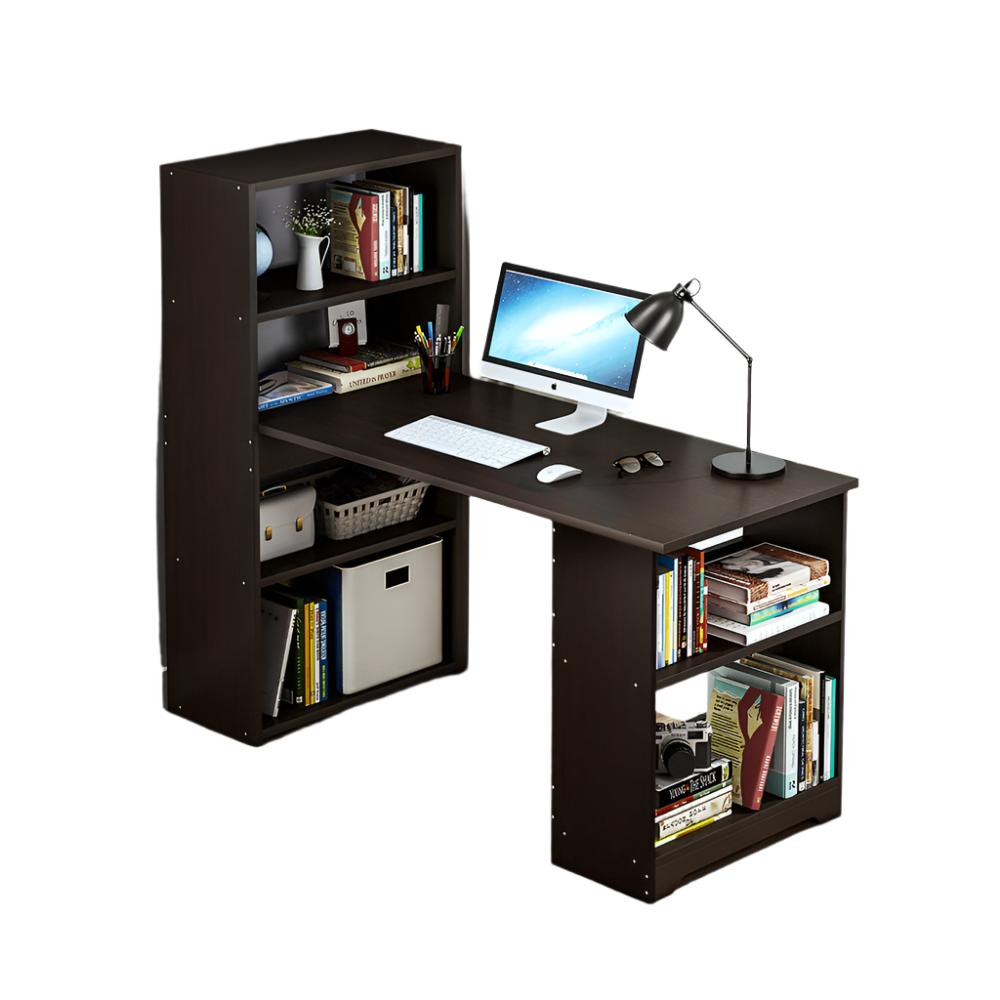 Revel Workstation/Computer Desk with 6 Storage Shelves