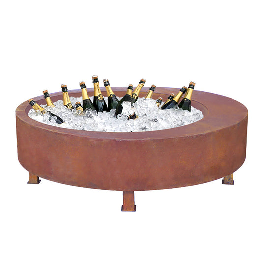 Aziza 100cm Black or Rust Fire Pit