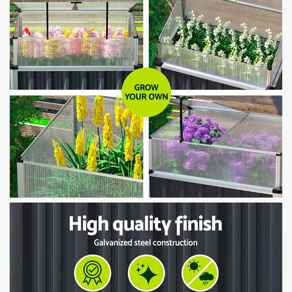 Green Garden Raised Planter Vegetable Box - 80X49X73 cms