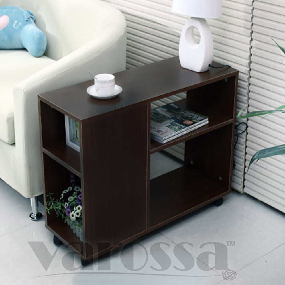 Performer Side Table w/4 Shelves & Casters - 3 cols