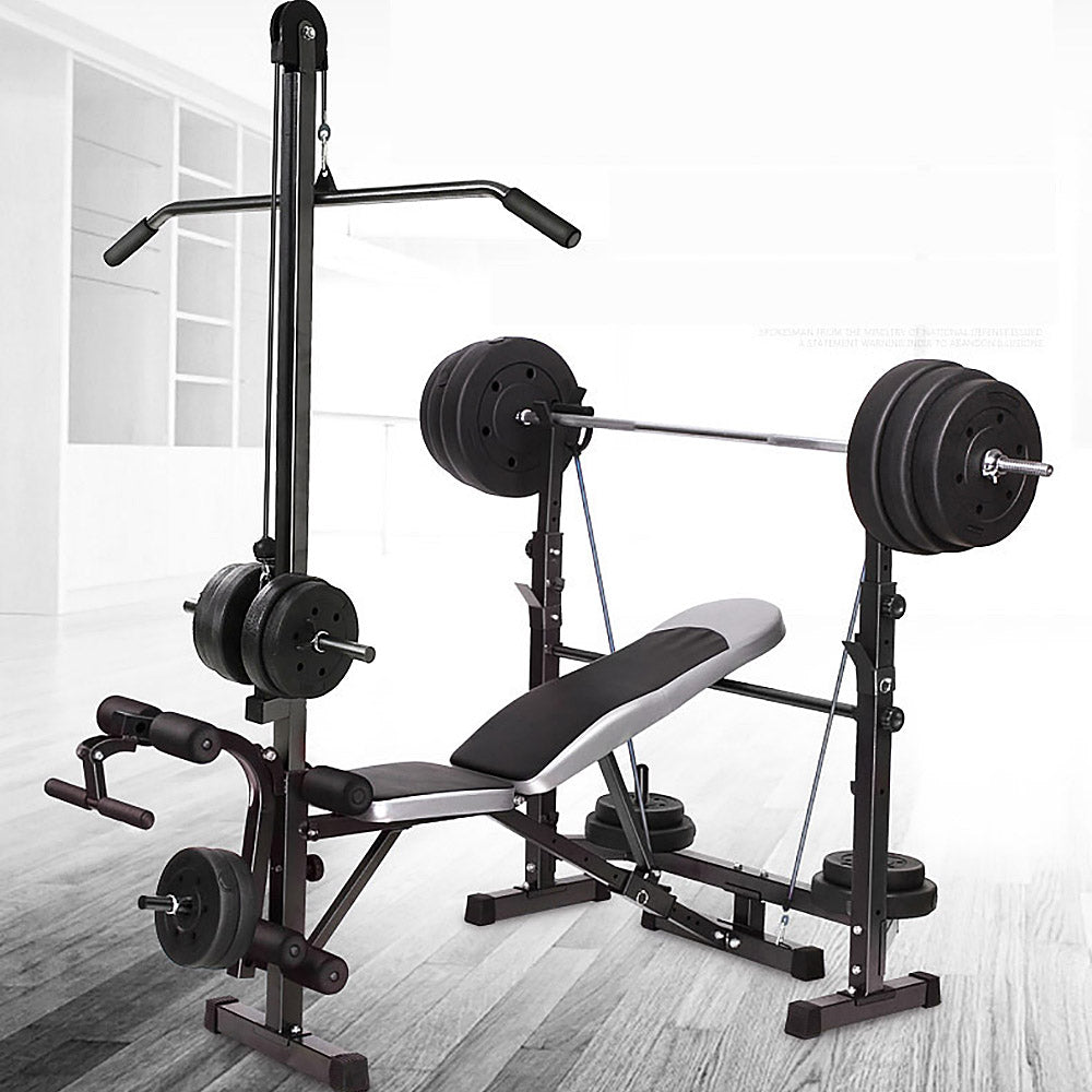 Multi-Station Weight Bench Press  6 in 1 Pull Home Gym