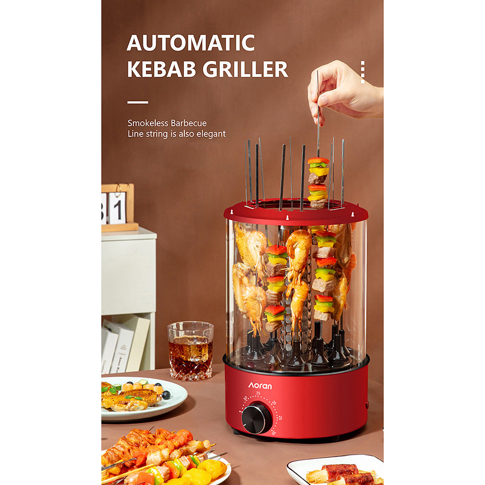 Kebab Grill Electric Vertical Smokeless - Autorotation