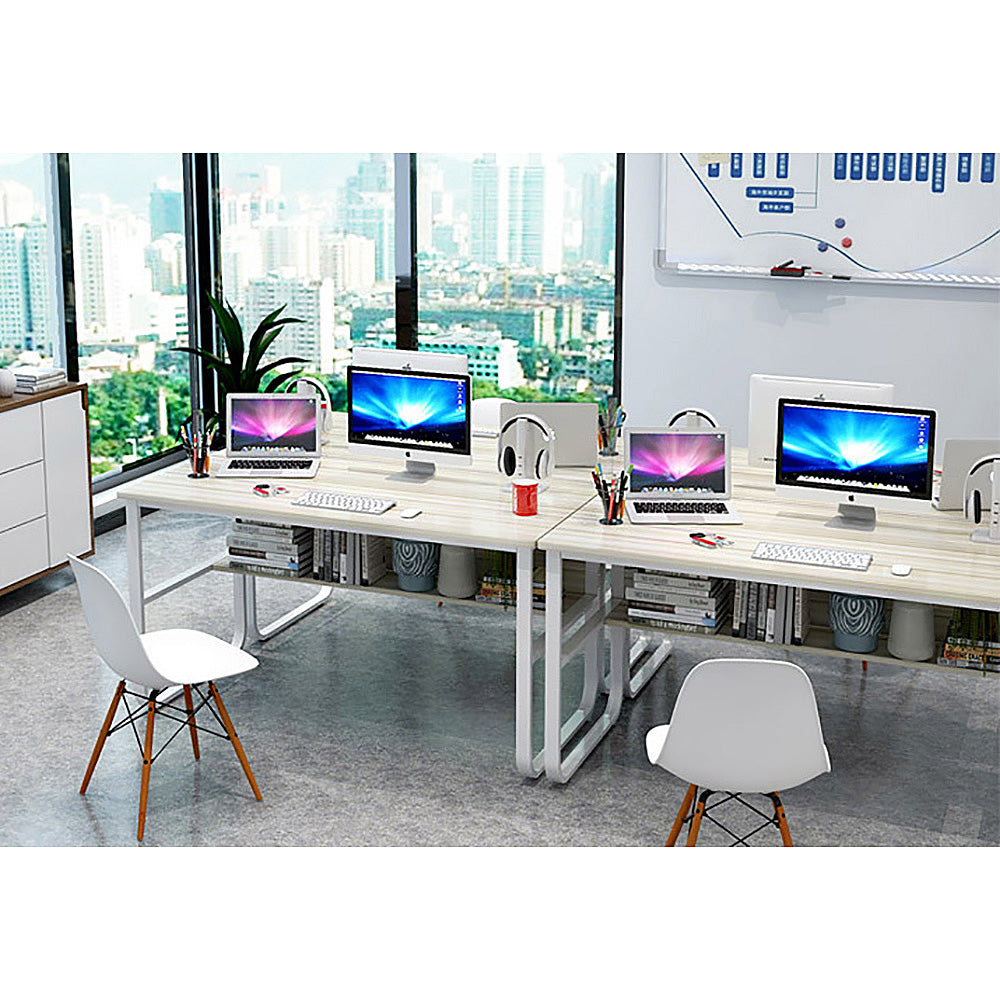 Home Office Large Computer Desk -Wood & Metal 3 Colours - Deluxe Home Delight