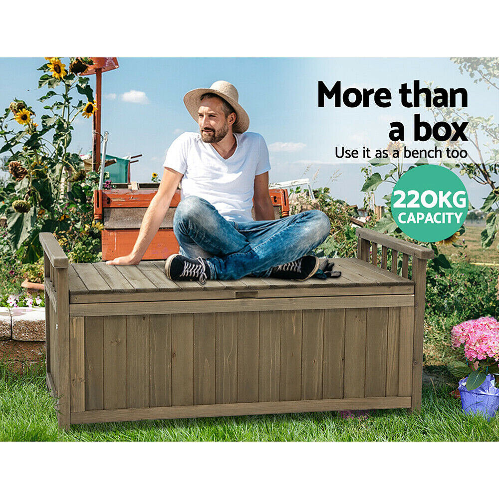 Outdoor Storage Box/Wooden Garden Bench