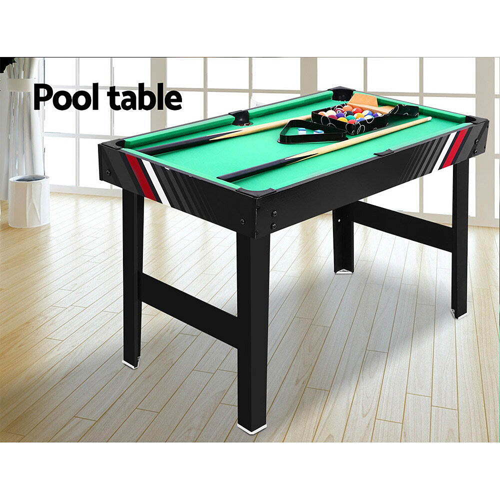 Whazza! 4-In-1 : Pool, Soccer/Foosball, Hockey and Ping Pong Games Table - 2 Sizes