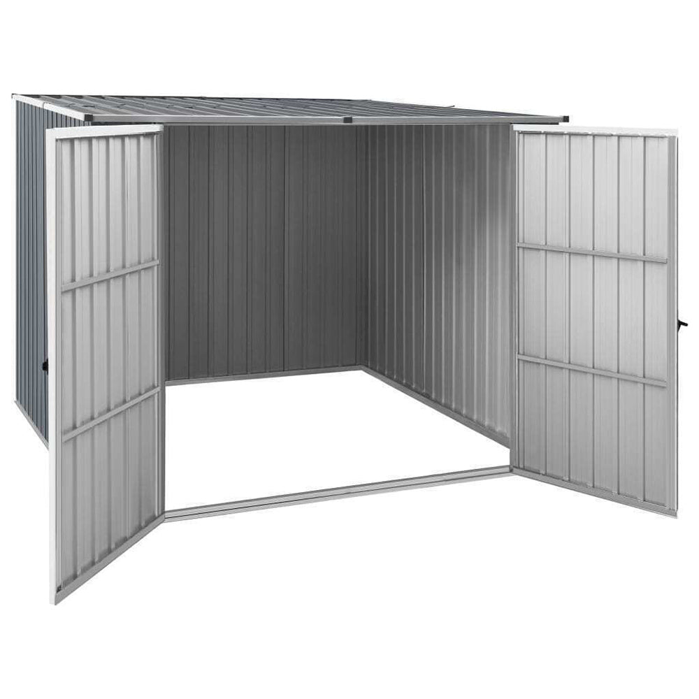 Square Galvanised Steel Garden Shed - 195x198x159 cm