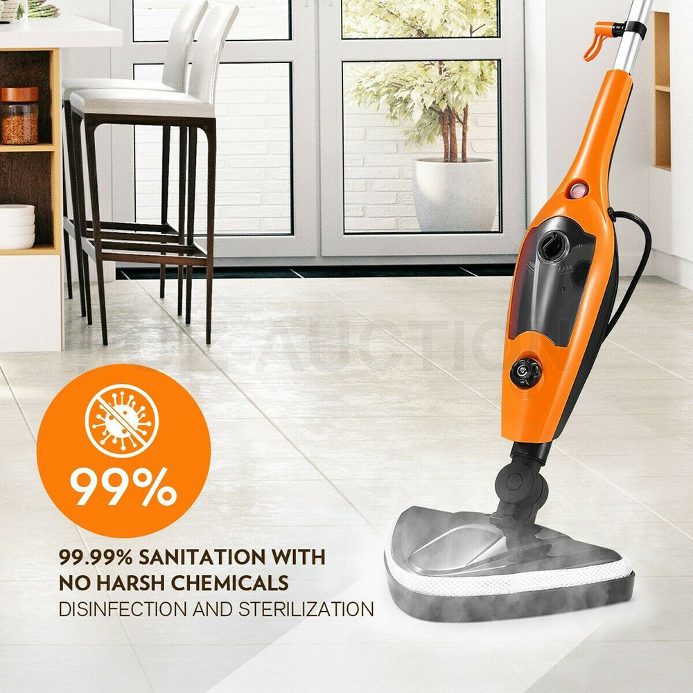 14in1 Steam Mop Cleaner for Floor & Carpet w/Accessories 400ML