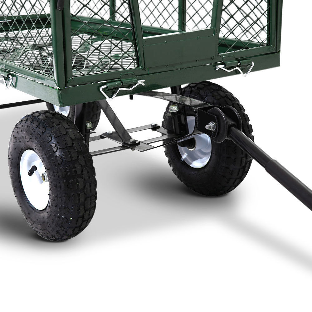 Steel Mesh Garden Steel Cart - transport and storage - Deluxe Home Delight