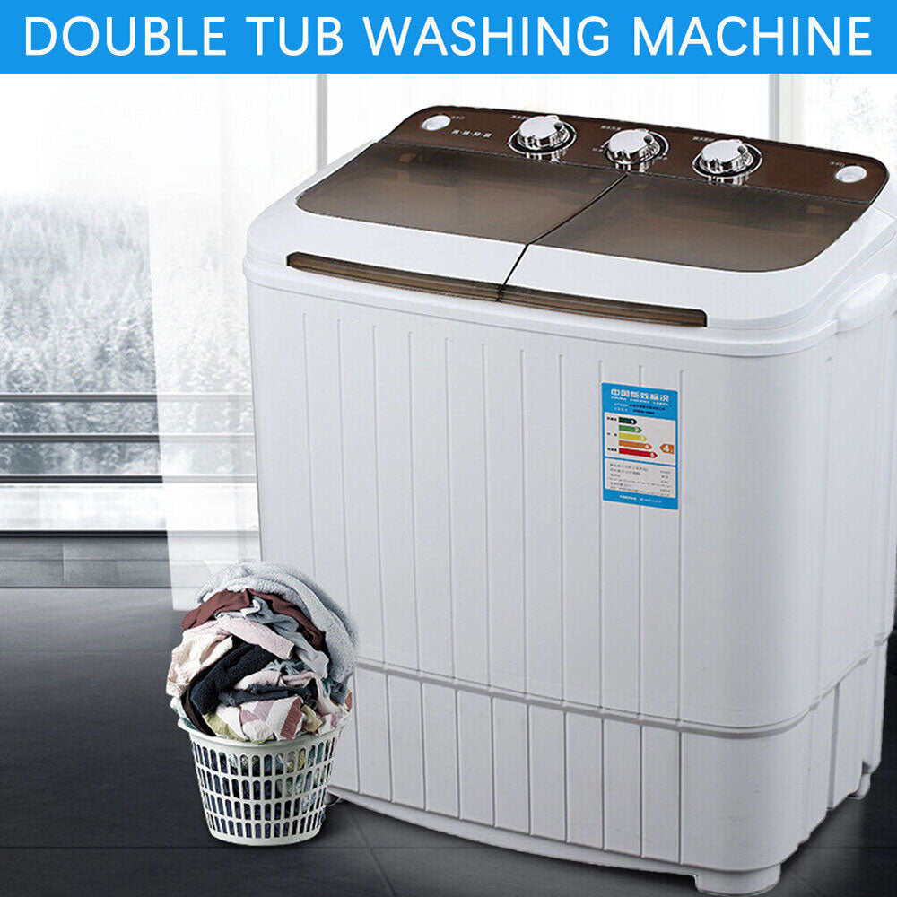 5KG Mini Portable Washing Machine w/Twin Tubs