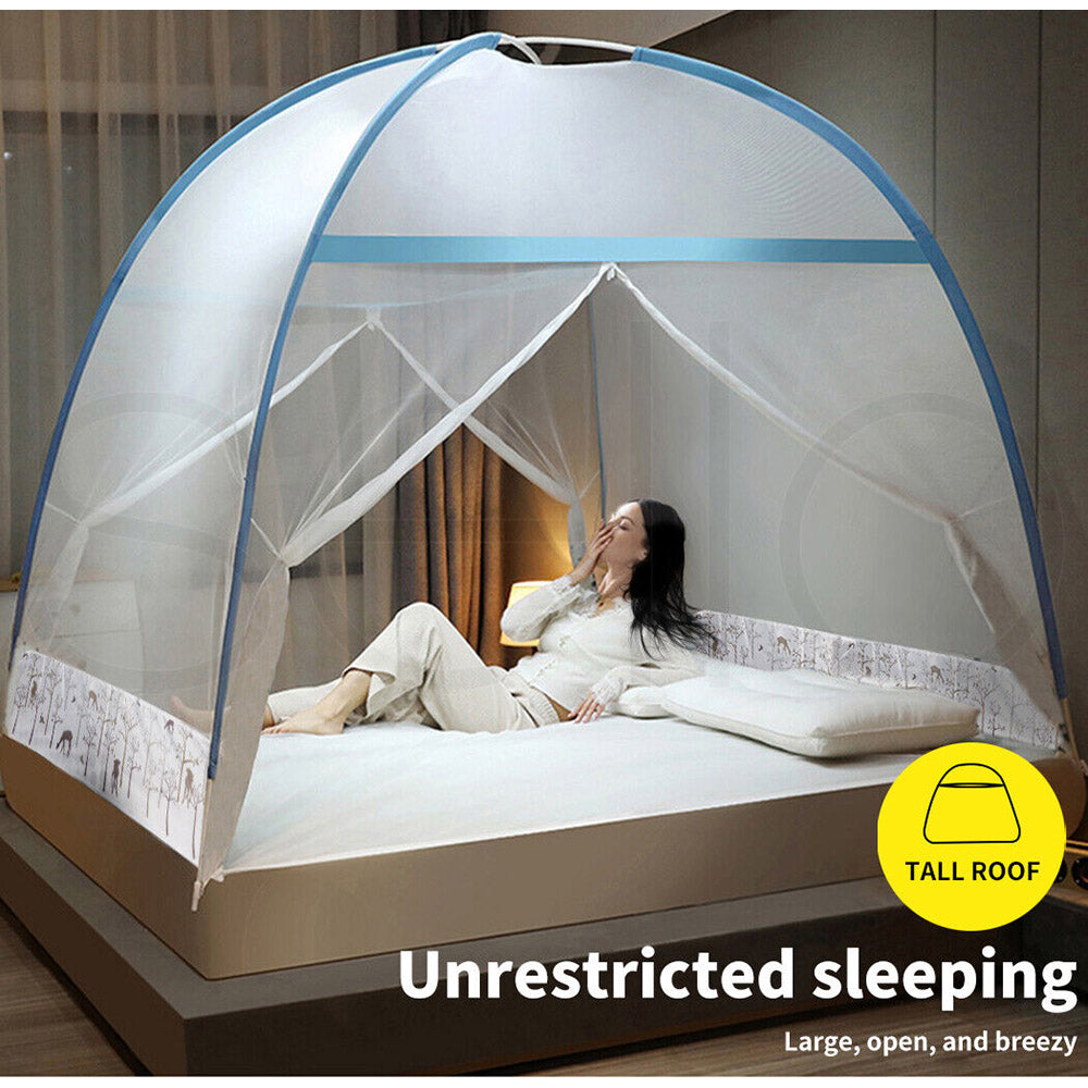 DreamLiving Mosquito Net Canopy/Dome w/Zipper & Storage Bag