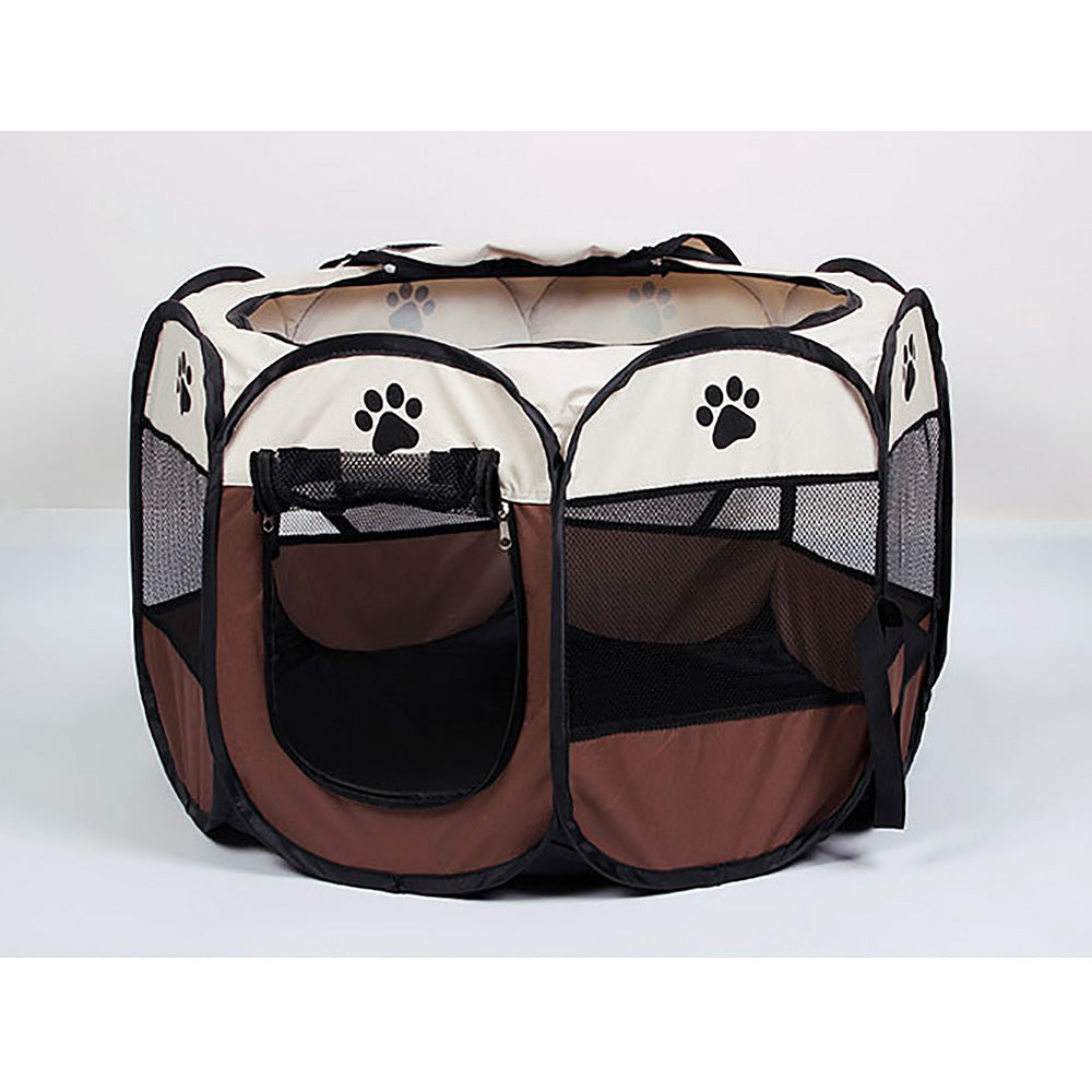 Pet/Dog/Cat Portable Foldable Playpen & Carrier - 2 Sizes - Deluxe Home Delight