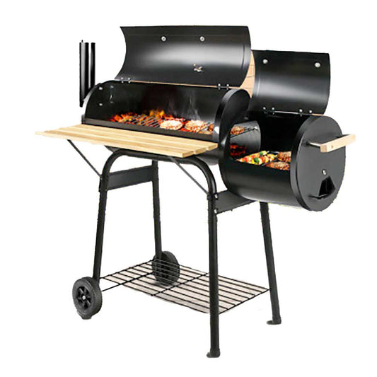 Franky's 2-in-1 Offset BBQ Smoker