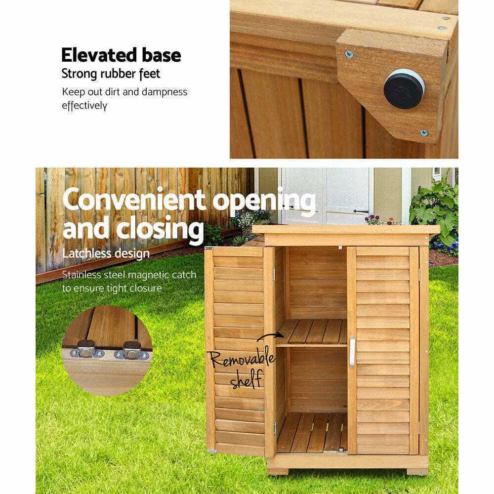 Garden Fir Wood Storage/Box Cabinet