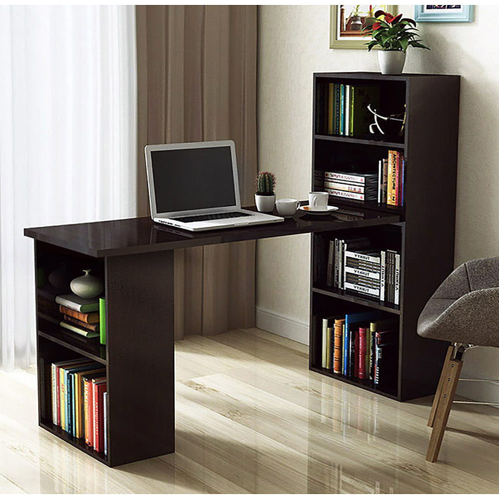 Revel Workstation/Computer Desk with 6 Storage Shelves