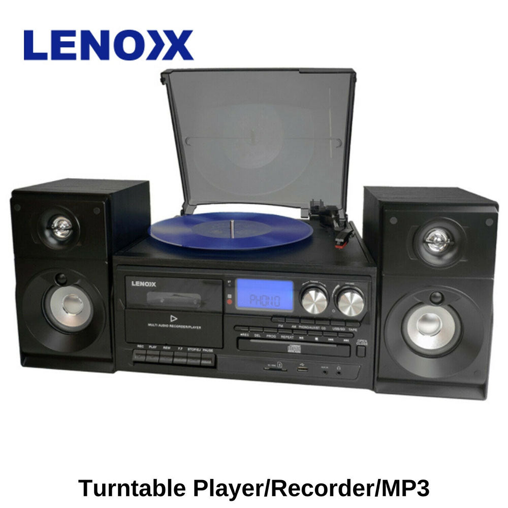 LivingLife Complete Home Entertainment Hi Fi System - Turntable,. CD Player, MP3, Speakers, Earphones