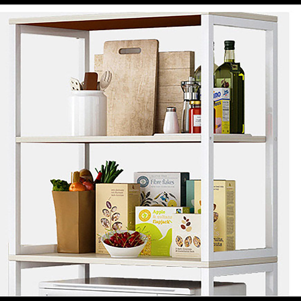 3-Level Kitchen Cabinet Organizer - Oak or White