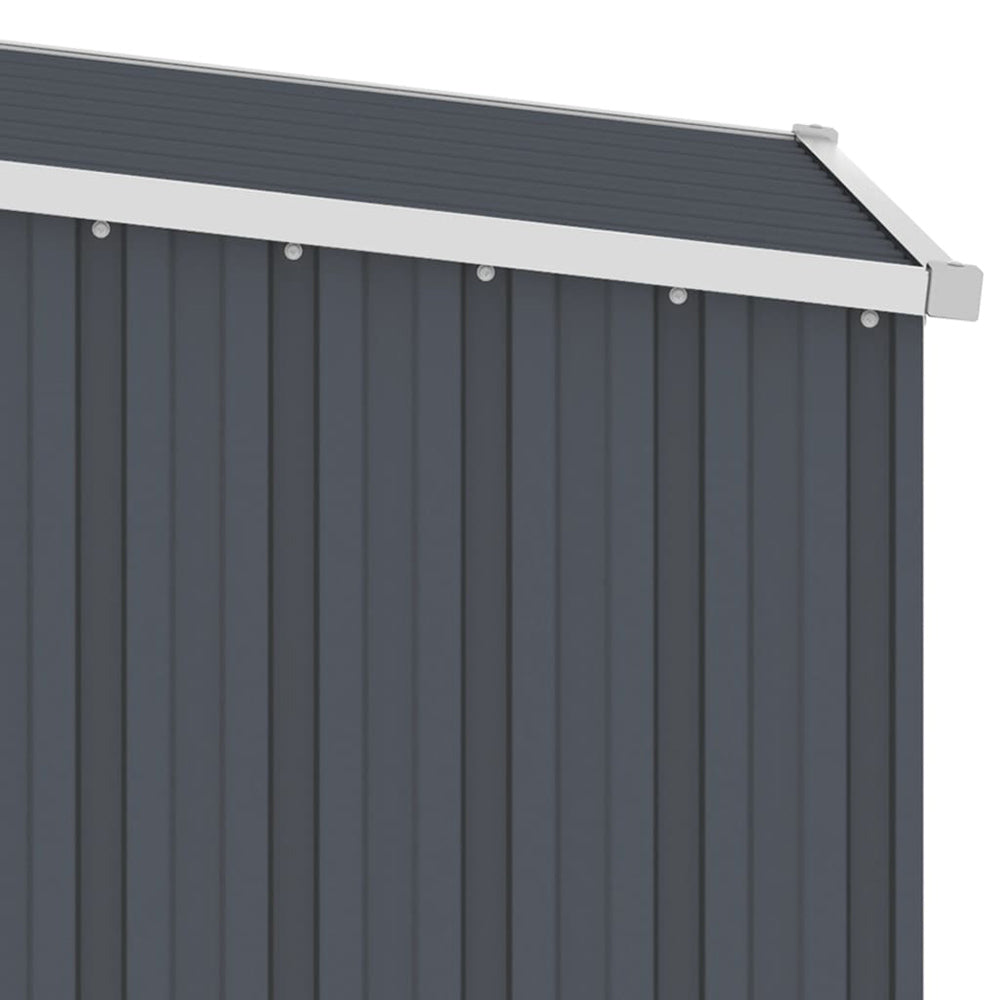 Galvanised Steel Garden Shed - 87x98x159 cm