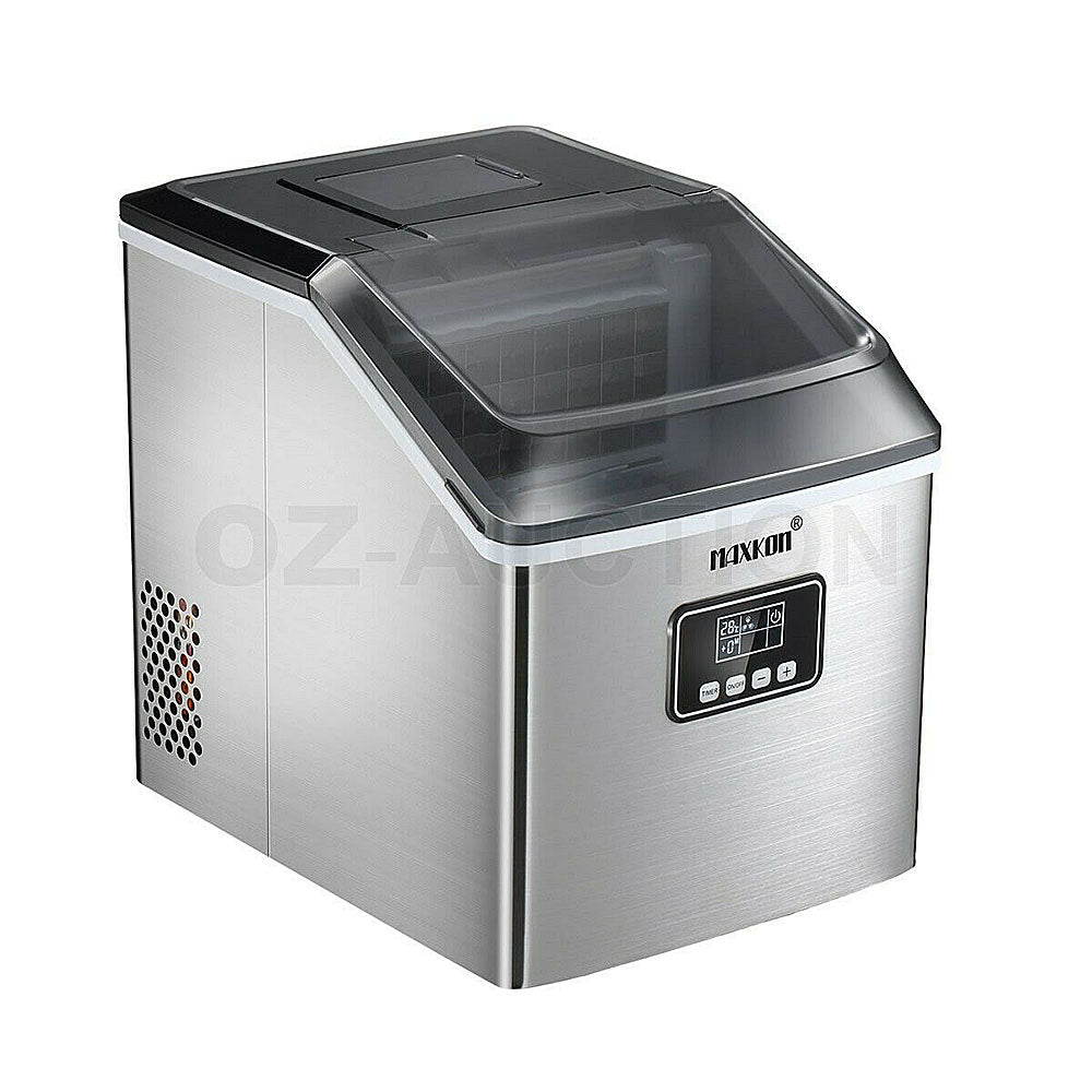 Mega 17 Kg Home Countertop Ice Maker. Stainless Steel