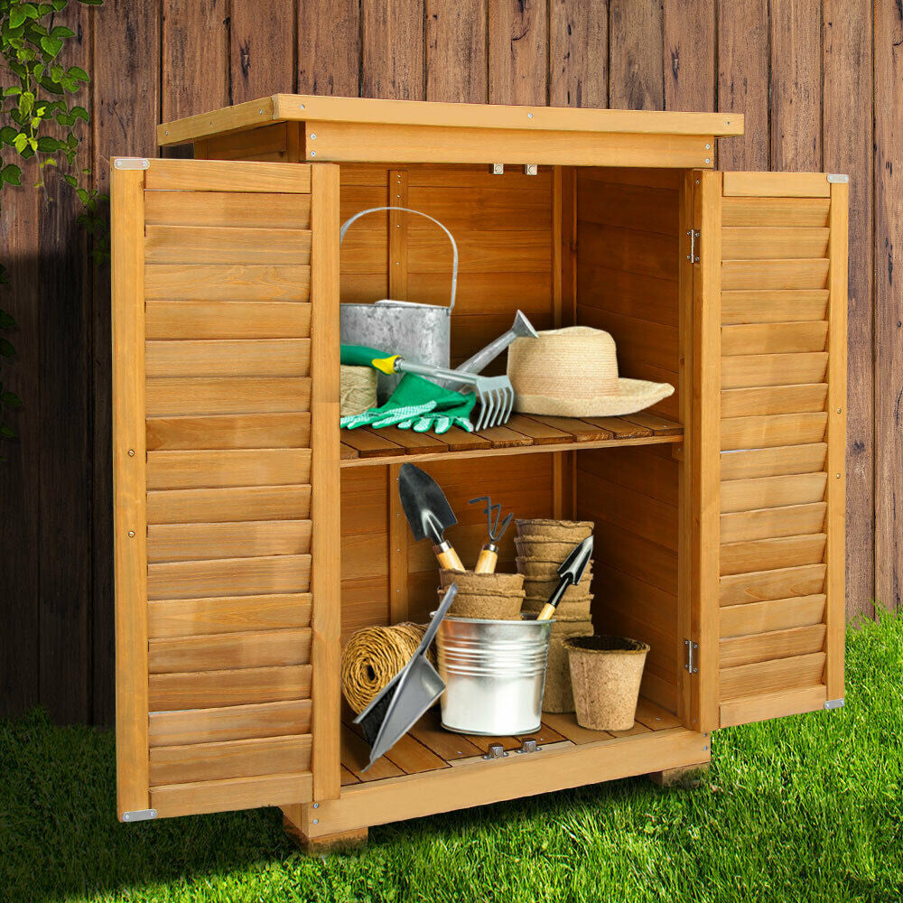 Garden Fir Wood Storage/Box Cabinet