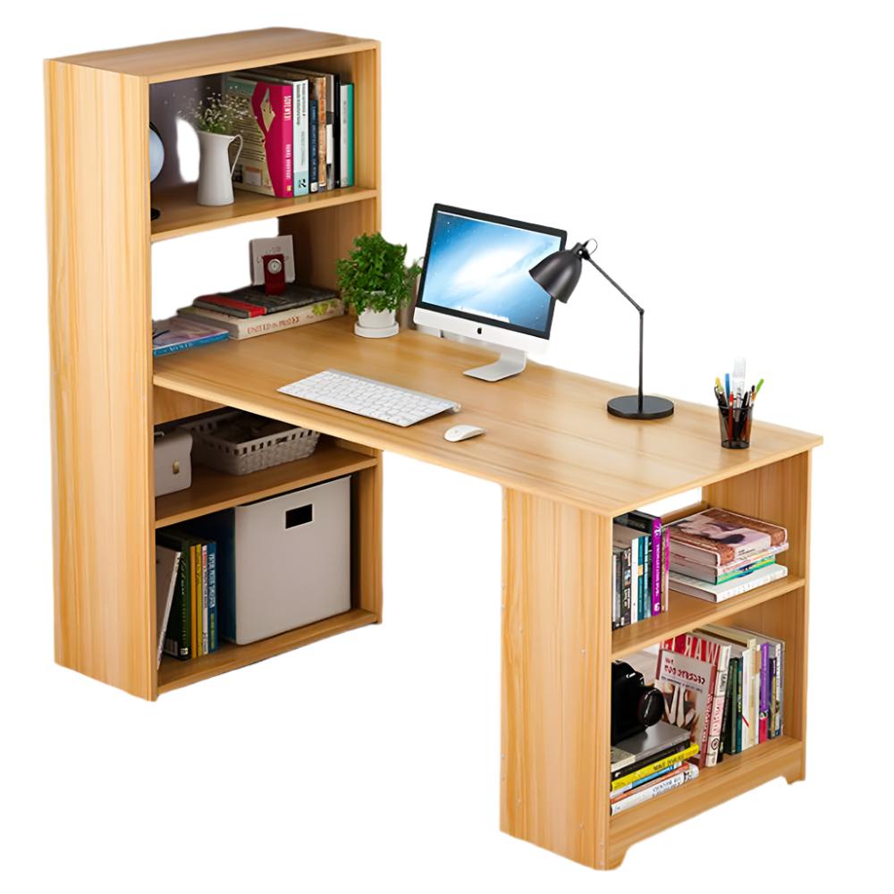 Revel Workstation/Computer Desk with 6 Storage Shelves