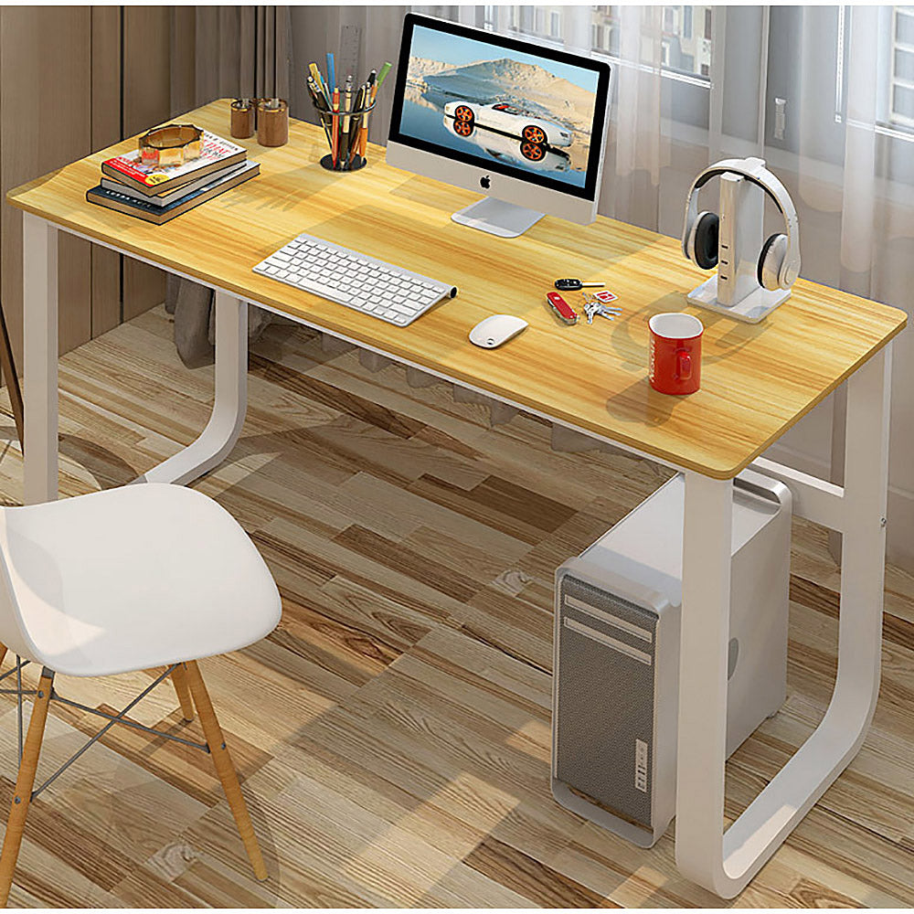 Home Office Large Computer Desk -Wood & Metal 3 Colours - Deluxe Home Delight