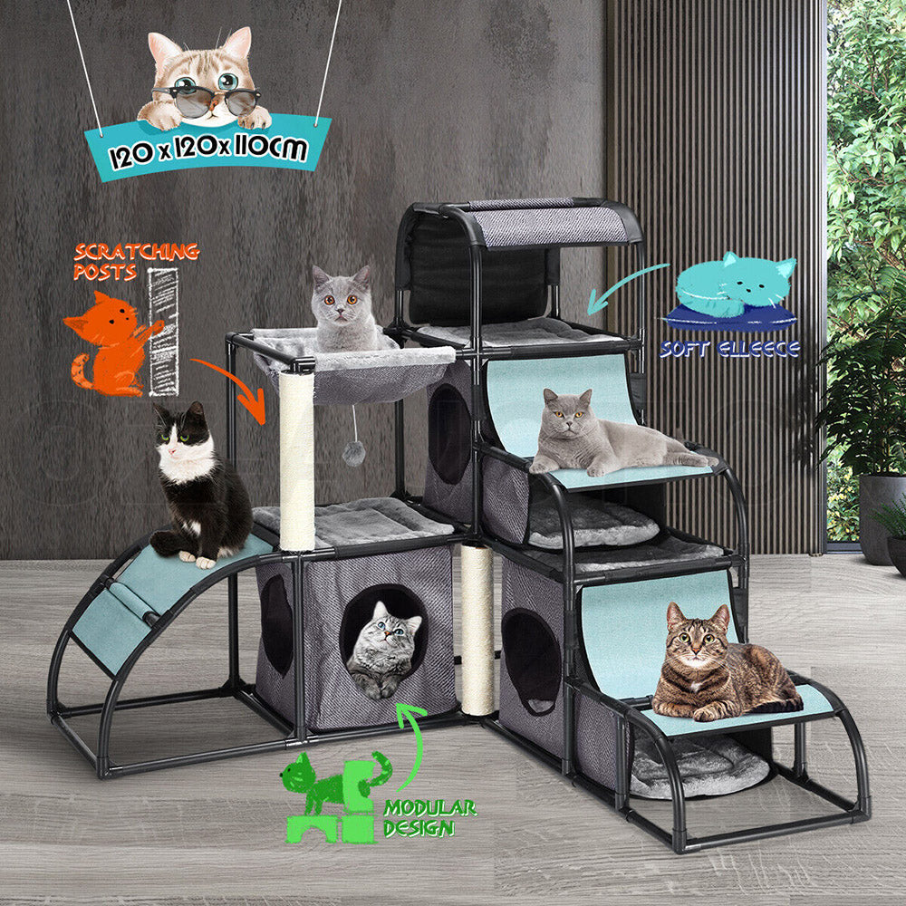 Meow! Multi-Tier Cat Scratching Post/Tower