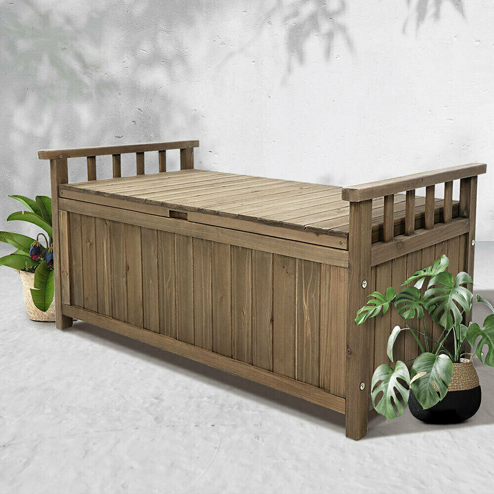 Outdoor Storage Box/Wooden Garden Bench