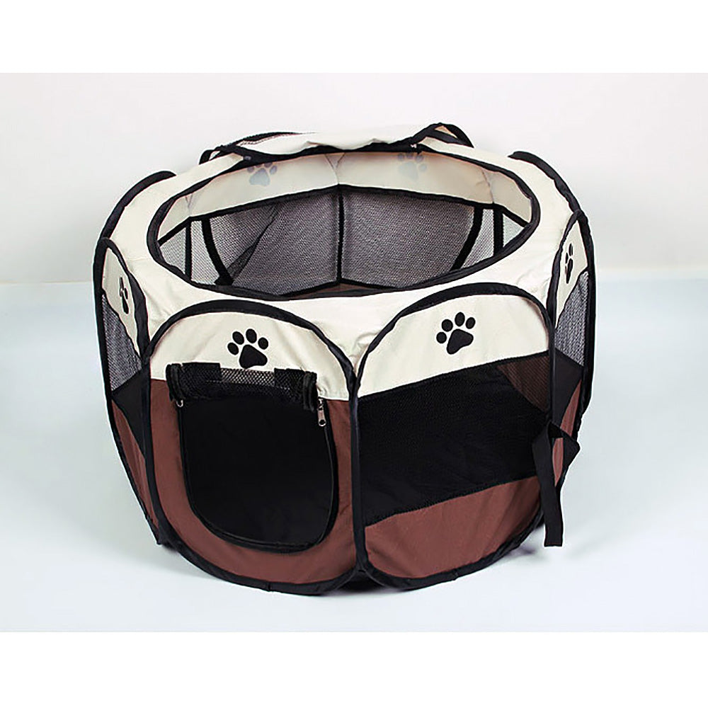 Pet/Dog/Cat Portable Foldable Playpen & Carrier - 2 Sizes - Deluxe Home Delight