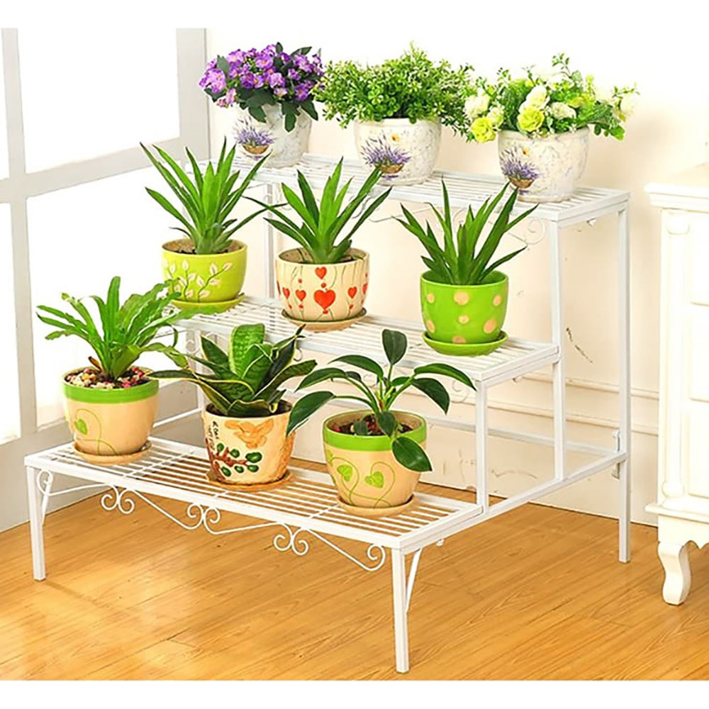 3-tier Metal Garden Plant Stand / Shelf Display Rack