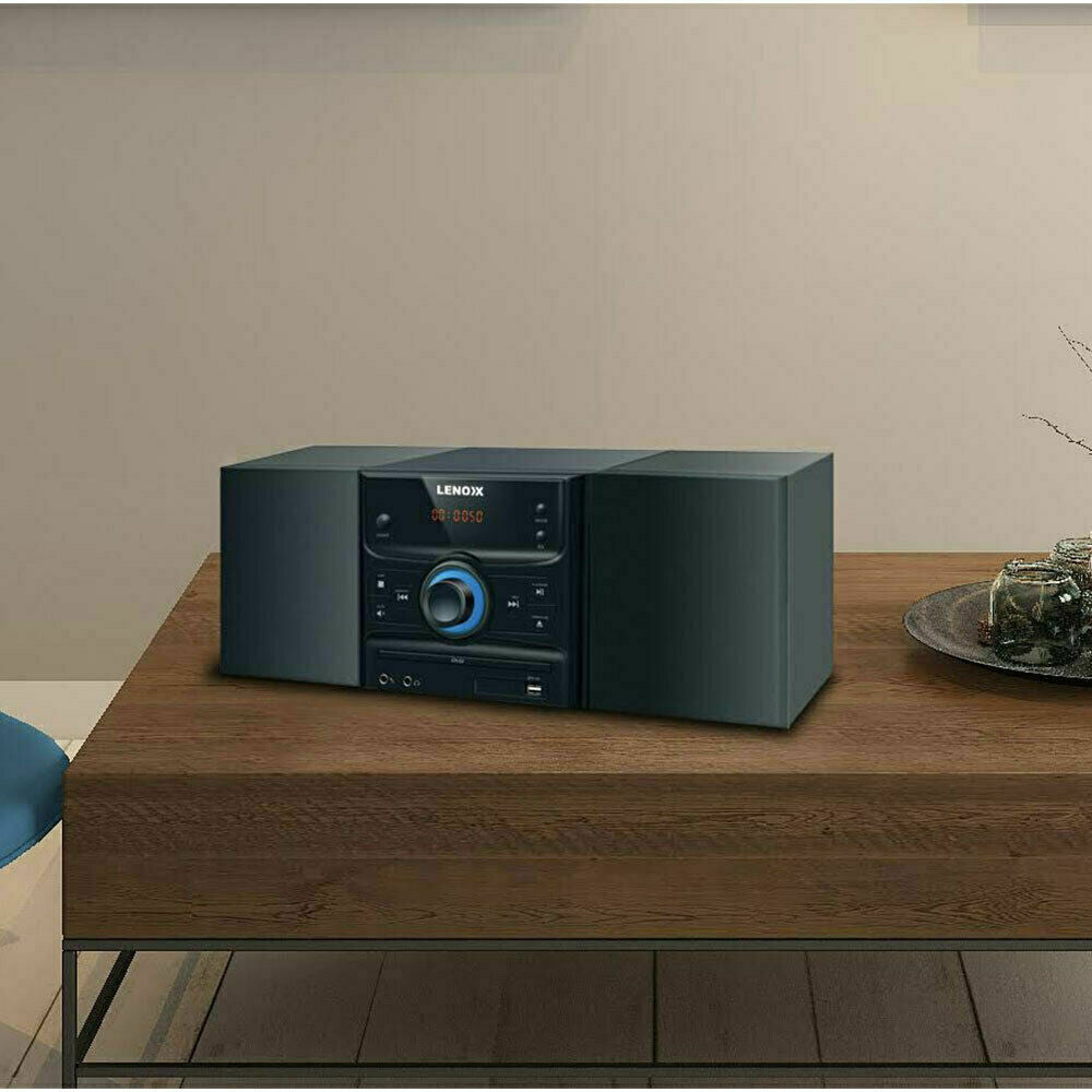 Maestro Home Stereo Mini Hi Fi System w/Bluetooth, CD Player, USB and DVD