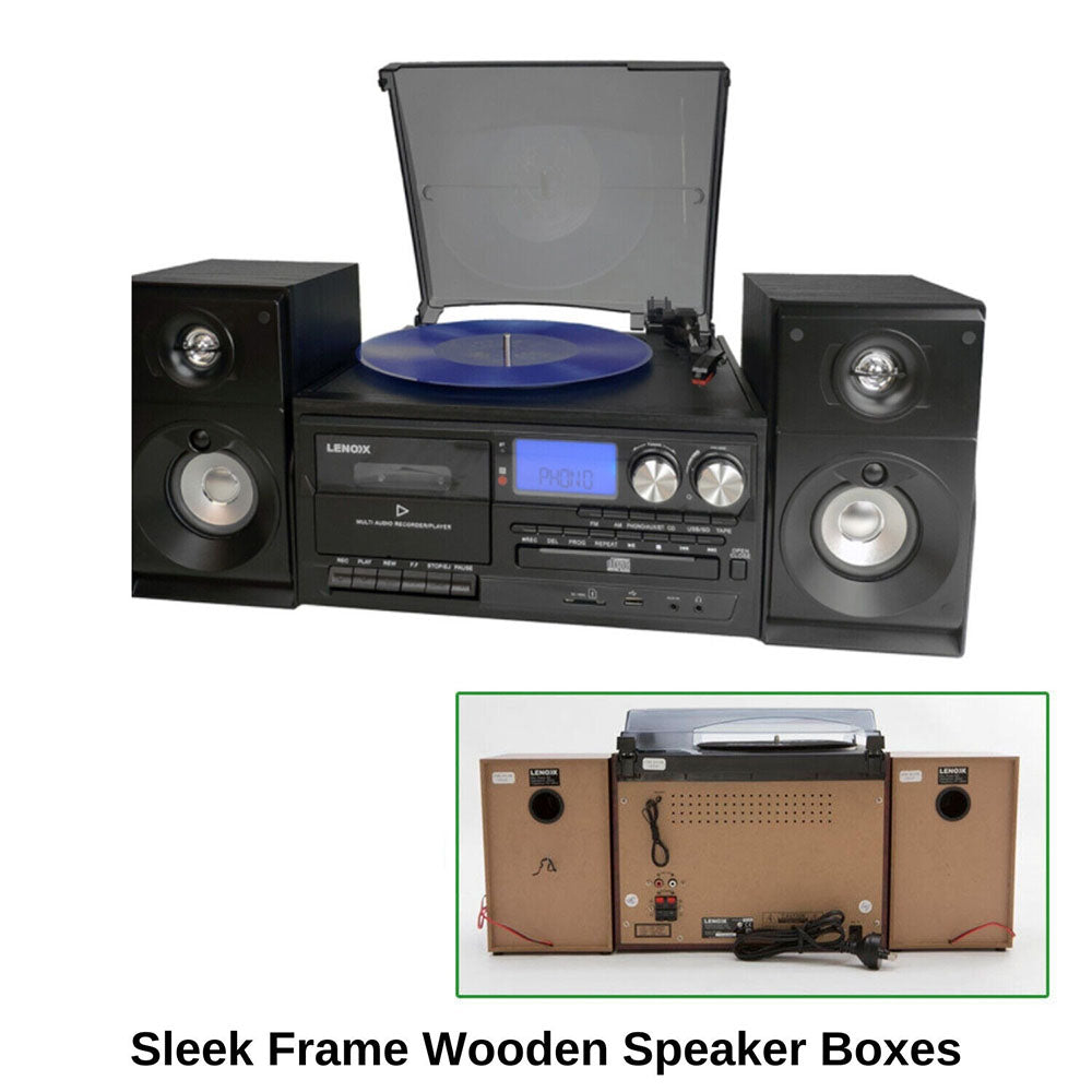 LivingLife Complete Home Entertainment Hi Fi System - Turntable,. CD Player, MP3, Speakers, Earphones